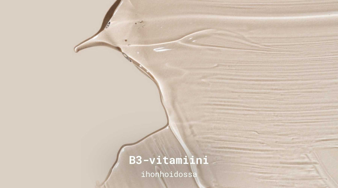 B3-vitamiini levitettynä pleksilasin päälle.